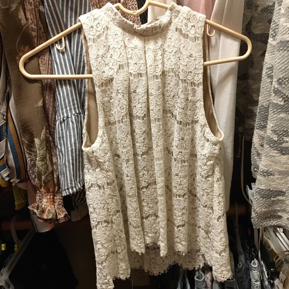 Lacey and nude top
